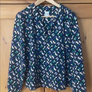 NIC+ZOE Multicolor Geometric Top